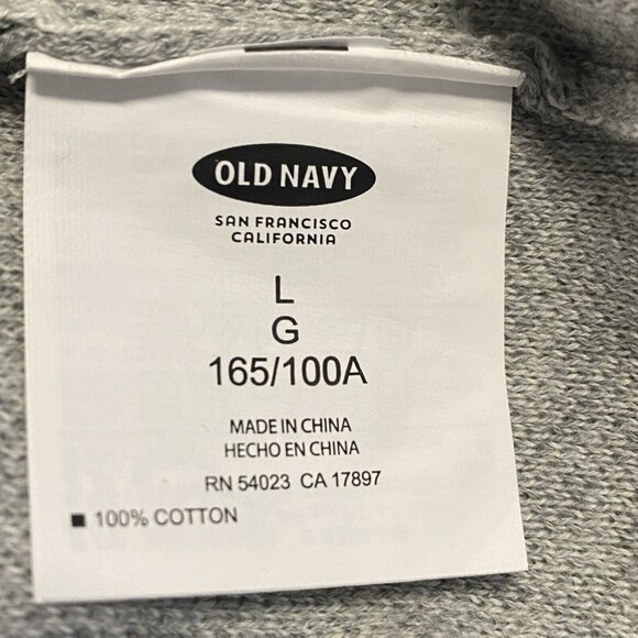 Old Navy Sweater Women L Gray Polkadots Crewneck Soft Stretch - Picture 5 of 8